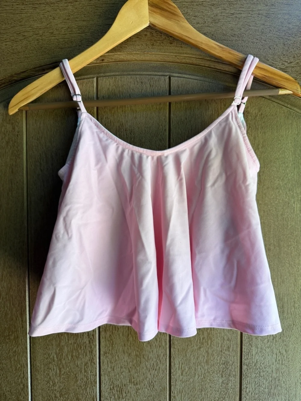 Kortni Jeane Light Pink Swim Camisole with Adjustable Straps